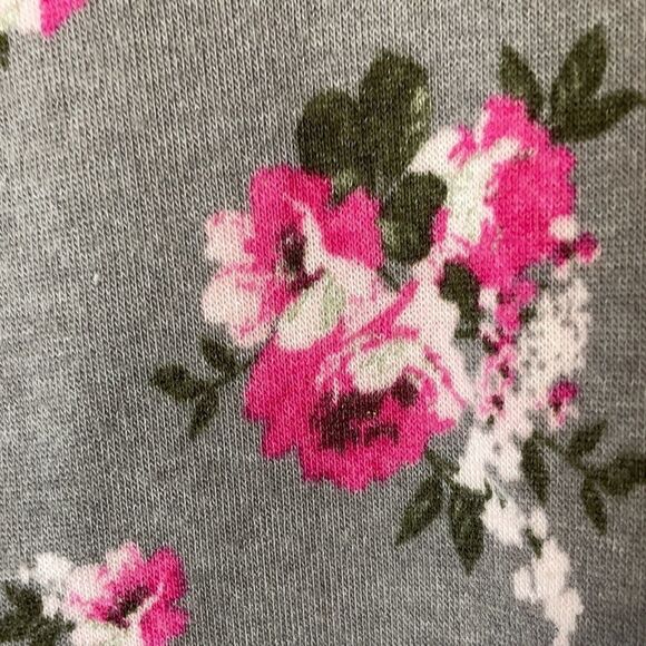 NoBo cute grey and pink floral sweatshirt M - Picture 3 of 10